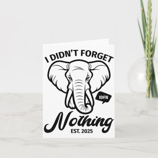 Elephant Quote, Elephant Lover, Elephant Zoo Anima Kaart (Voorkant)