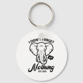 Elephant Quote, Elephant Lover, Elephant Zoo Anima Sleutelhanger (Voorkant)