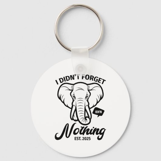 Elephant Quote, Elephant Lover, Elephant Zoo Anima Sleutelhanger (Voorkant)