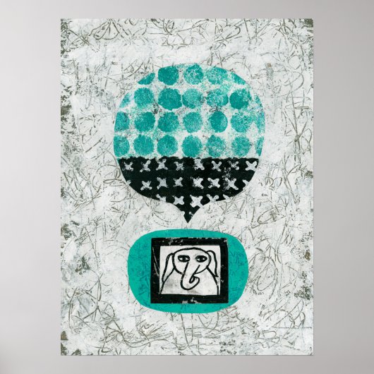 Elephant Remembering Poster Muurkunst (Voorkant)