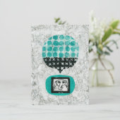 Elephant Remembering Wenskaart Kaart (Staand voorkant)