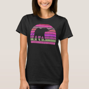 Elephant Retro Elephant Silhouette Animal T-shirt