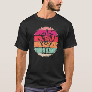 Elephant Retro Elephant Silhouette Animal T-shirt