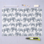 Elephant Rhino-Waterverf Tissuepapier (Craft)