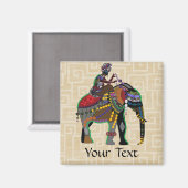 Elephant Rider Magneet (Voorkant / Achterkant)