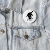 Elephant Riding a Bike Ronde Button 5,7 Cm (In situ)
