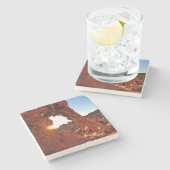 Elephant Rock in de Valley of Fire Stenen Onderzetter (Zijkant)