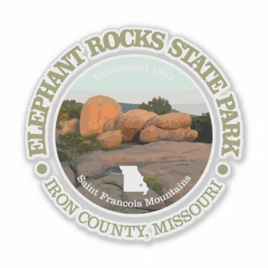 Elephant Rocks SP Sticker (Voorkant)