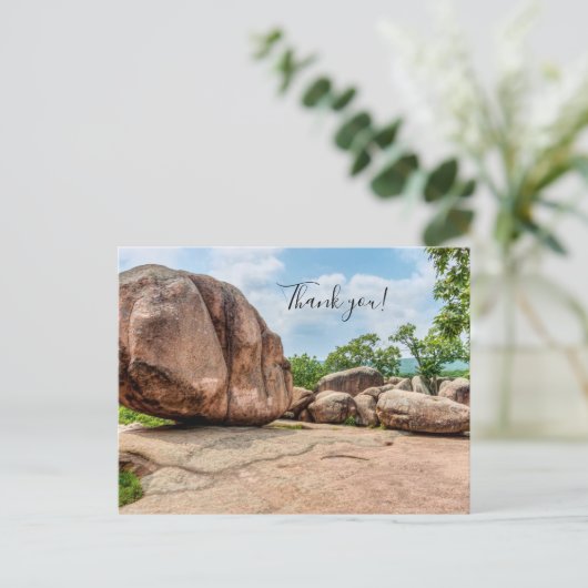 Elephant Rocks State Park Dank u Briefkaart (Staand voorkant)