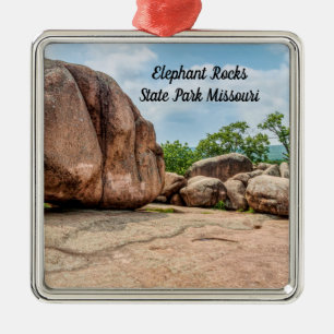 Elephant Rocks State Park Premium Square Ornament