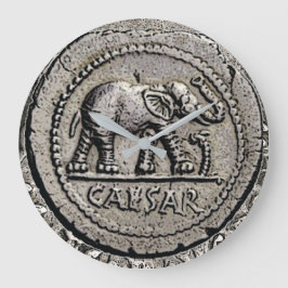 Elephant Roman keizer Caesar Antiek Coin Grote Klok