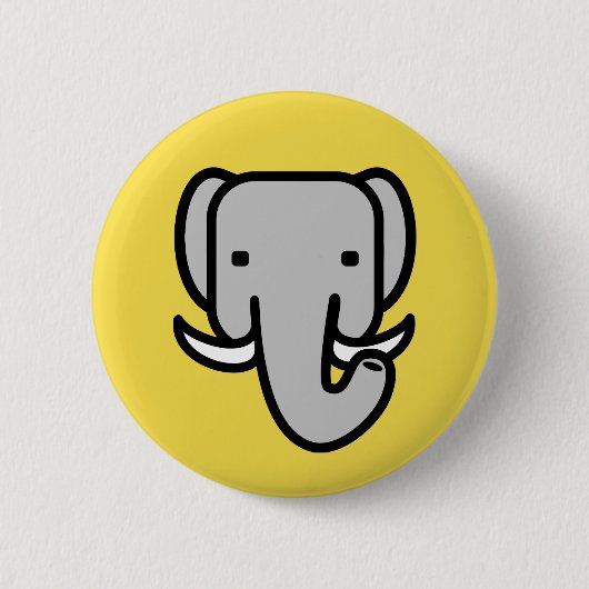 Elephant Ronde Button 5,7 Cm (Voorkant)