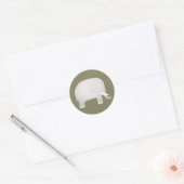 Elephant Ronde Sticker (Envelop)