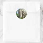 Elephant Ronde Sticker (Tas)