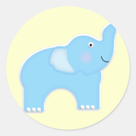 Elephant Ronde Sticker