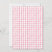 Eléphant rose Cinquième Invitation Anniversaire (Dos)