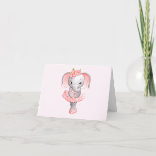 Eléphant rose et gris mou Merci Ballerina