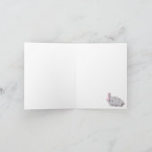 Eléphant rose, gris blanc 🐘 Merci de Baby shower (Intérieur)