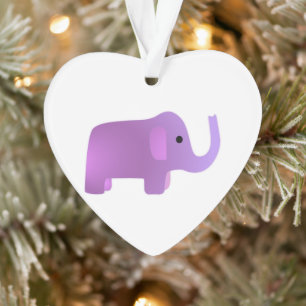 Eléphant rose mignon