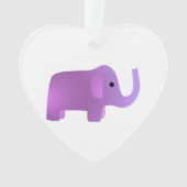 Eléphant rose mignon (dos)