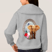 Éléphant, Roses Et Cadre (Dos)