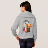 Éléphant, Roses Et Cadre (Dos entier)
