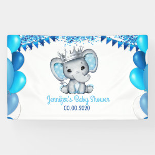 Éléphant royal avec douche à banderole en argen