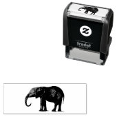  ELEPHANT RUBBER STAMP  ZELFINKTENDE STEMPEL (In situ)