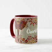 Elephant  Rustige kleuren, op maat gemaakt Mok (Voorkant links)