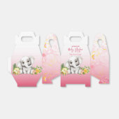 Elephant Safari Baby shower Bedankdoosjes (Uitgevouwen)