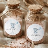 Elephant Safari Baby shower Ronde Sticker