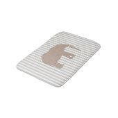 Elephant Safari Design Stripe Badmat (Gekanteld)