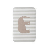 Elephant Safari Design Stripe Badmat (Voorkant Verticaal)