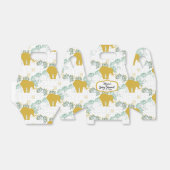 Elephant Safari Floral Oerwoud Zoo Baby shower Bedankdoosjes (Uitgevouwen)