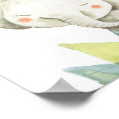 Elephant Safari Oerwoud Baby Nursery Print (Hoek)