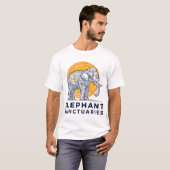 Elephant Sanctuaries T-Shirt (Voorkant volledig)