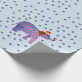 Elephant Santa Cadeaupapier (Hoek)