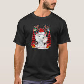 Elephant Santa Hat Reindeer Tree Red Pset Christm T-shirt (Voorkant)