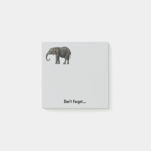 Elephant Schattige Memo Post It Persoonlijke notit Post-it® Notes (Voorkant)