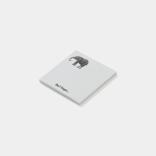 Elephant Schattige Memo Post It Persoonlijke notit Post-it® Notes (Schuin)