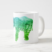Elephant Sculpture 20oz Giant Coffee Mok (Voorkant rechts)