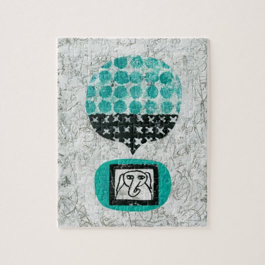 Elephant se souvient du puzzle de Jigsaw (Vertical)