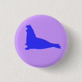 Elephant Seal Button Blue (Voorkant)