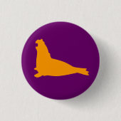 Elephant Seal Button Gold Paars (Voorkant)