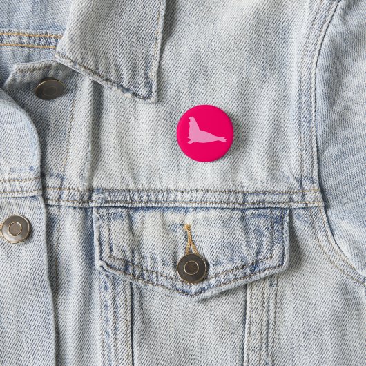 Elephant Seal Button Roze (In situ)