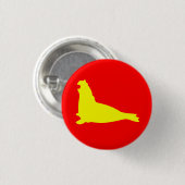 Elephant Seal Button Yellow Red (Voorkant /achterkant)