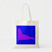 Elephant Seal Canvas tas Paars (Voorkant)