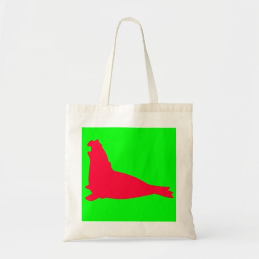 Elephant Seal Canvas tas Red (Voorkant)