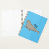 Elephant seal cartoon illustration (Devant avec enveloppe)