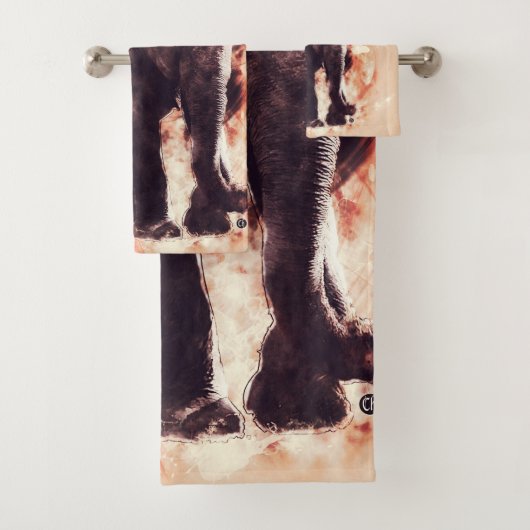 Éléphant Serviettes de bain (En situation)